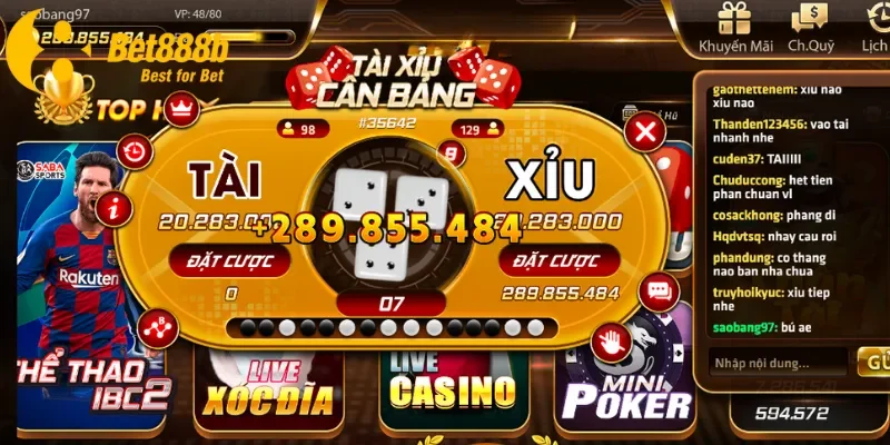 Các bước tham gia cá cược Nổ hũ tài xỉu cùng cổng game 888B